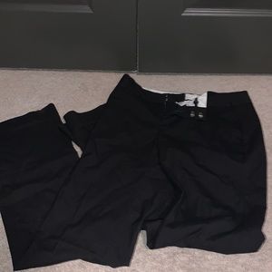 Black striped dress pants